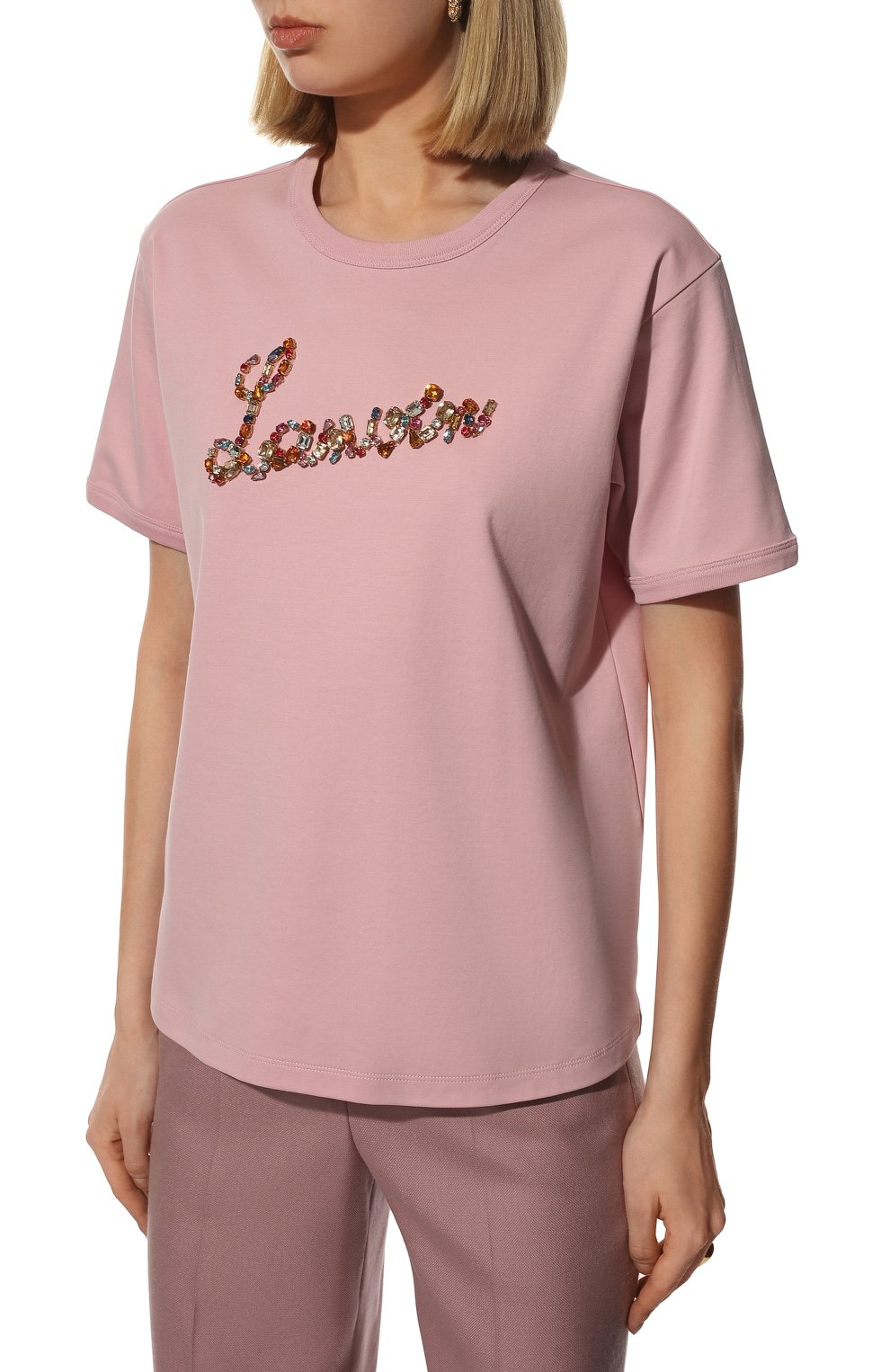 Хлопковая футболка LANVIN, арт. RW-TS9043-J179-P22, фото 3