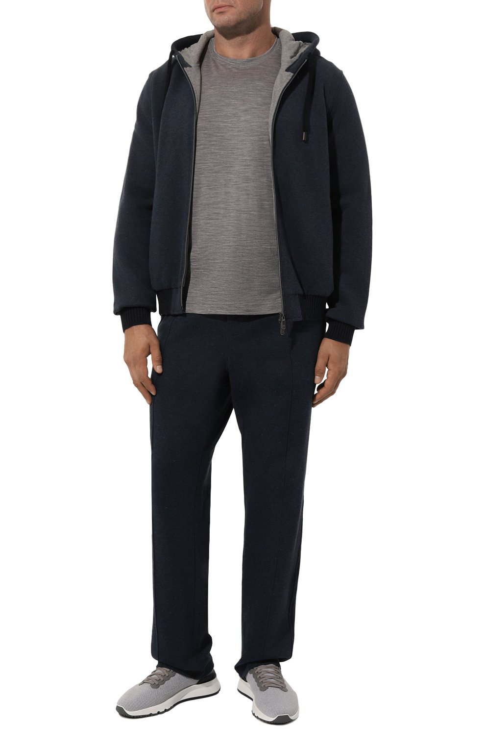 Шерстяная футболка CAPOBIANCO серого цвета по цене 29150 руб., арт. 17M660.JE00./60, фото 2 Шерстяная футболка CAPOBIANCO, арт. 17M660.JE00./60, фото 2