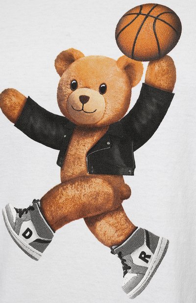 Хлопковая футболка DOMREBEL белого цвета по цене 14200 руб., арт. JUMPBEAR/T-SHIRT, фото 5 Хлопковая футболка DOMREBEL, арт. JUMPBEAR/T-SHIRT, фото 5