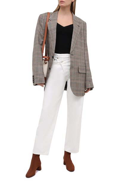 Замшевые ботильоны saint honore 50 AQUAZZURA, арт. SH0MIDB0-SUE-993, фото 2