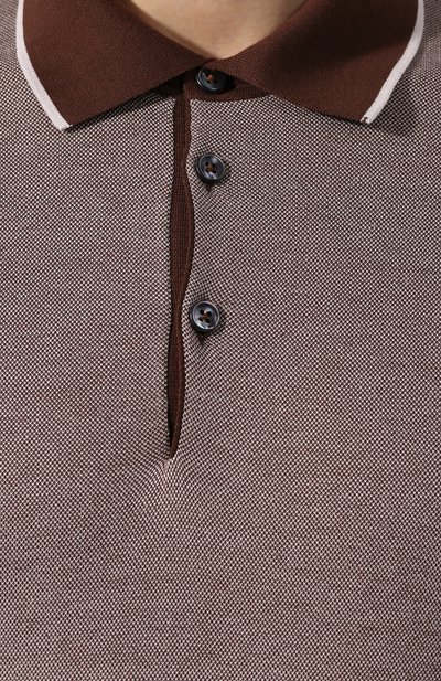 Поло из смеси хлопка и кашемира FIORONI, арт. MK20608C2, фото 5