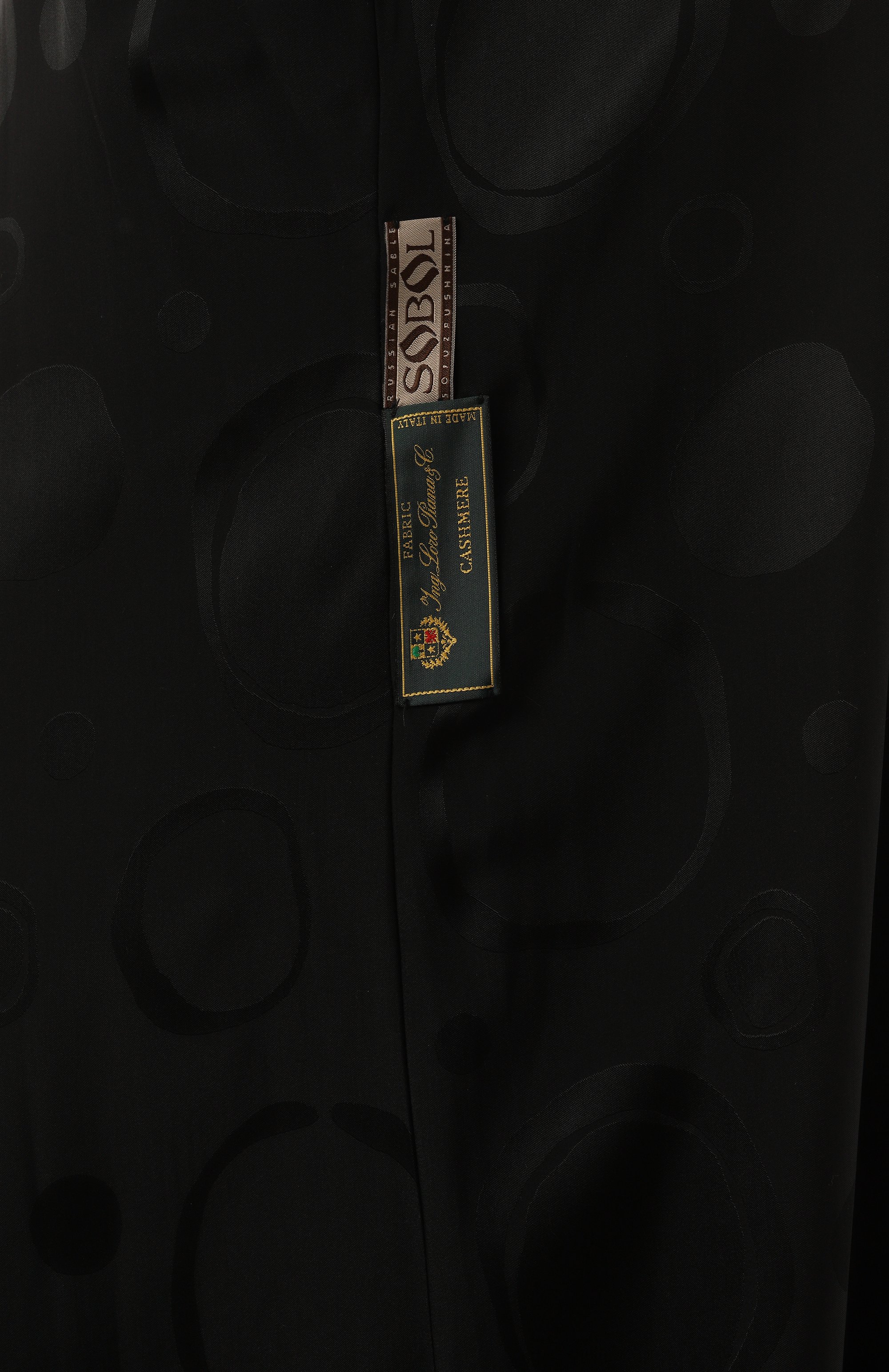 Кашемировое пальто с отделкой из меха соболя SIMONETTA RAVIZZA, арт. F04C0148T2Z1A, фото 6