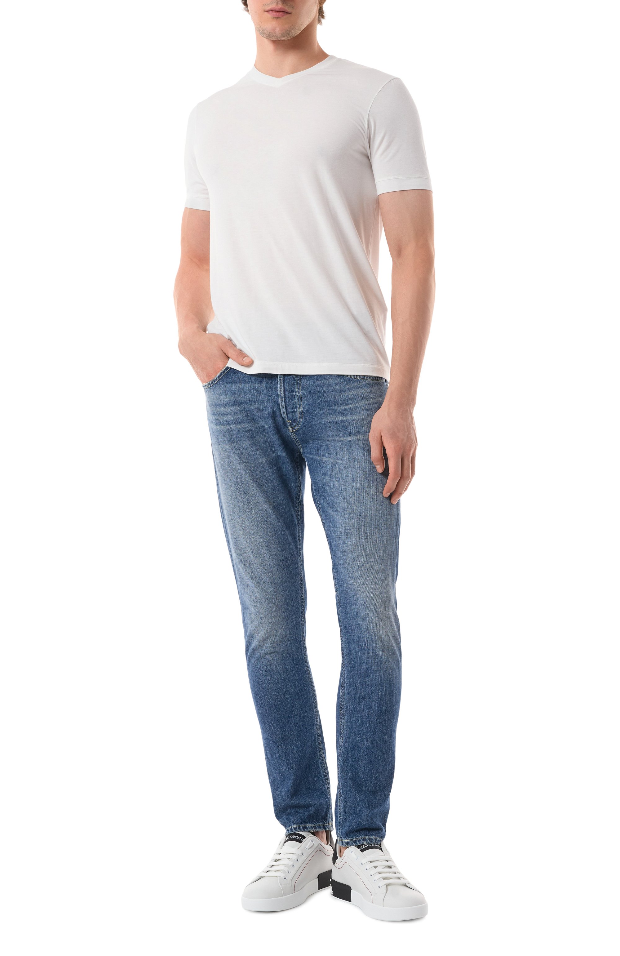 Футболка из вискозы GIORGIO ARMANI, арт. 8NST63/SJP4Z, фото 2