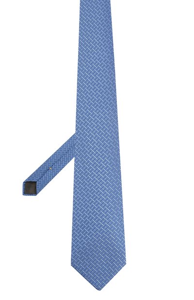 Шелковый галстук CANALI синего цвета по цене 9575 руб., арт. 18/HJ02608, фото 2 Шелковый галстук CANALI, арт. 18/HJ02608, фото 2