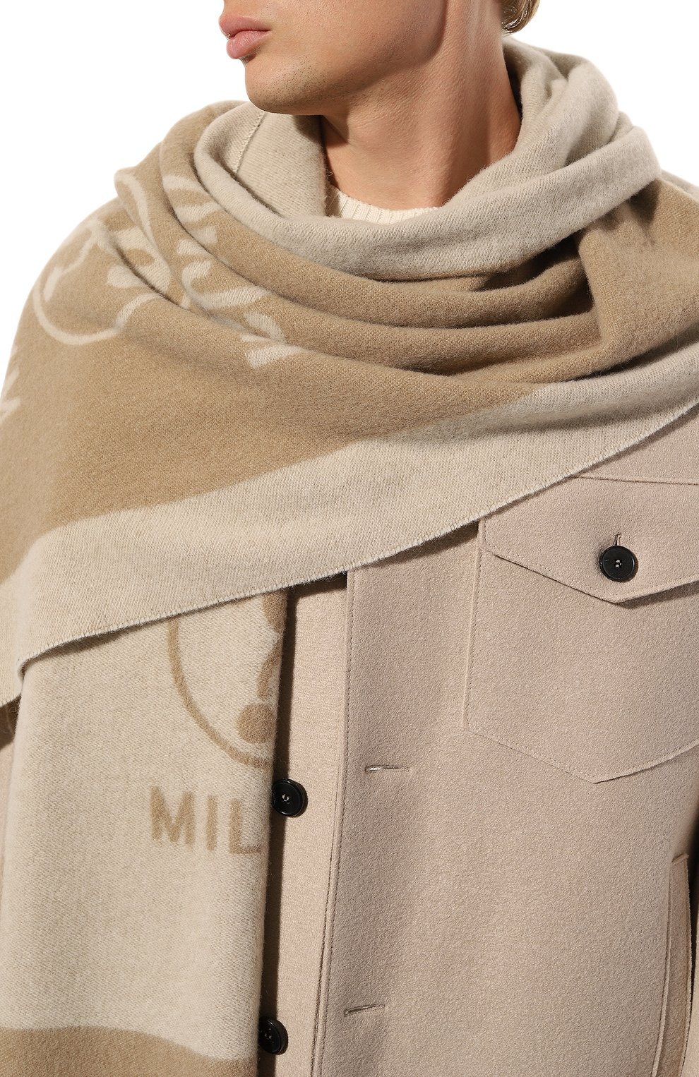 Шерстяной шарф MOSCHINO, арт. 30672/M2327, фото 3