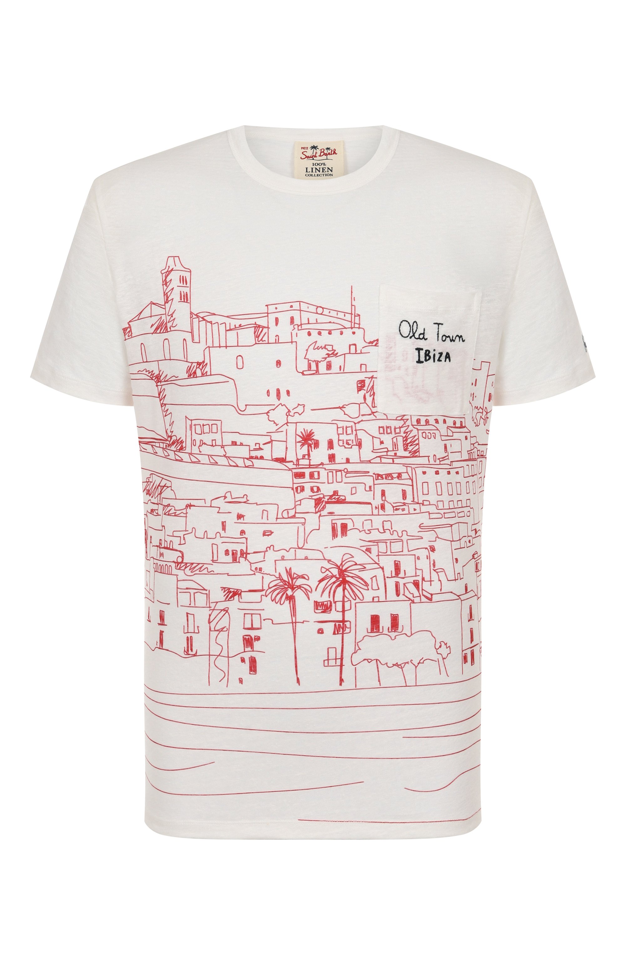 Льняная футболка MC2 SAINT BARTH, арт. STBM ECSTASEA/02844H, фото 1