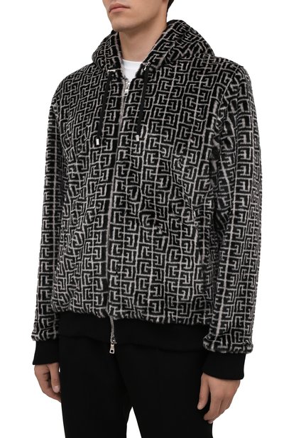 Бомбер BALMAIN черного цвета по цене 192500 руб., арт. WH1JR016/X165, фото 3 Бомбер BALMAIN, арт. WH1JR016/X165, фото 3