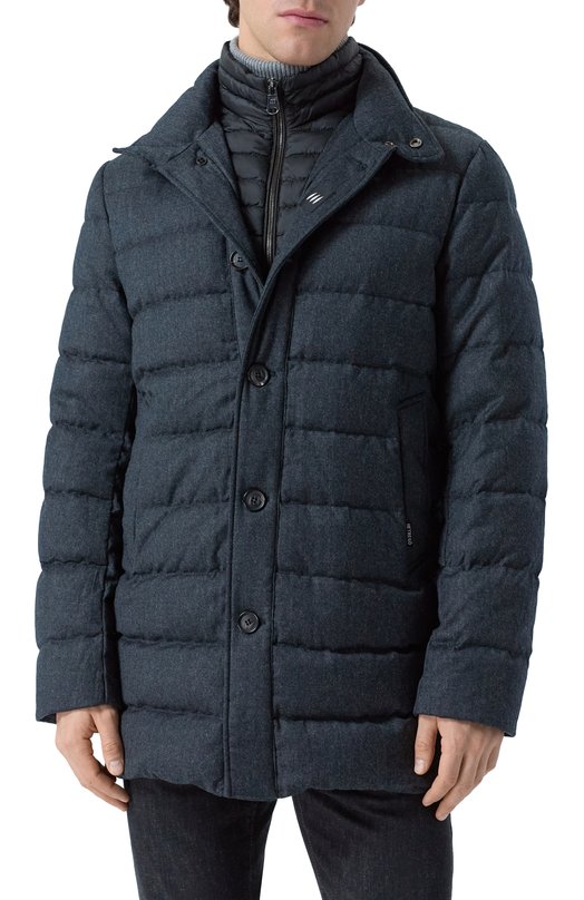 Шерстяной пуховик Hetrego 8P515/GARRETT Серый  8P515/GARRETT Фото 6