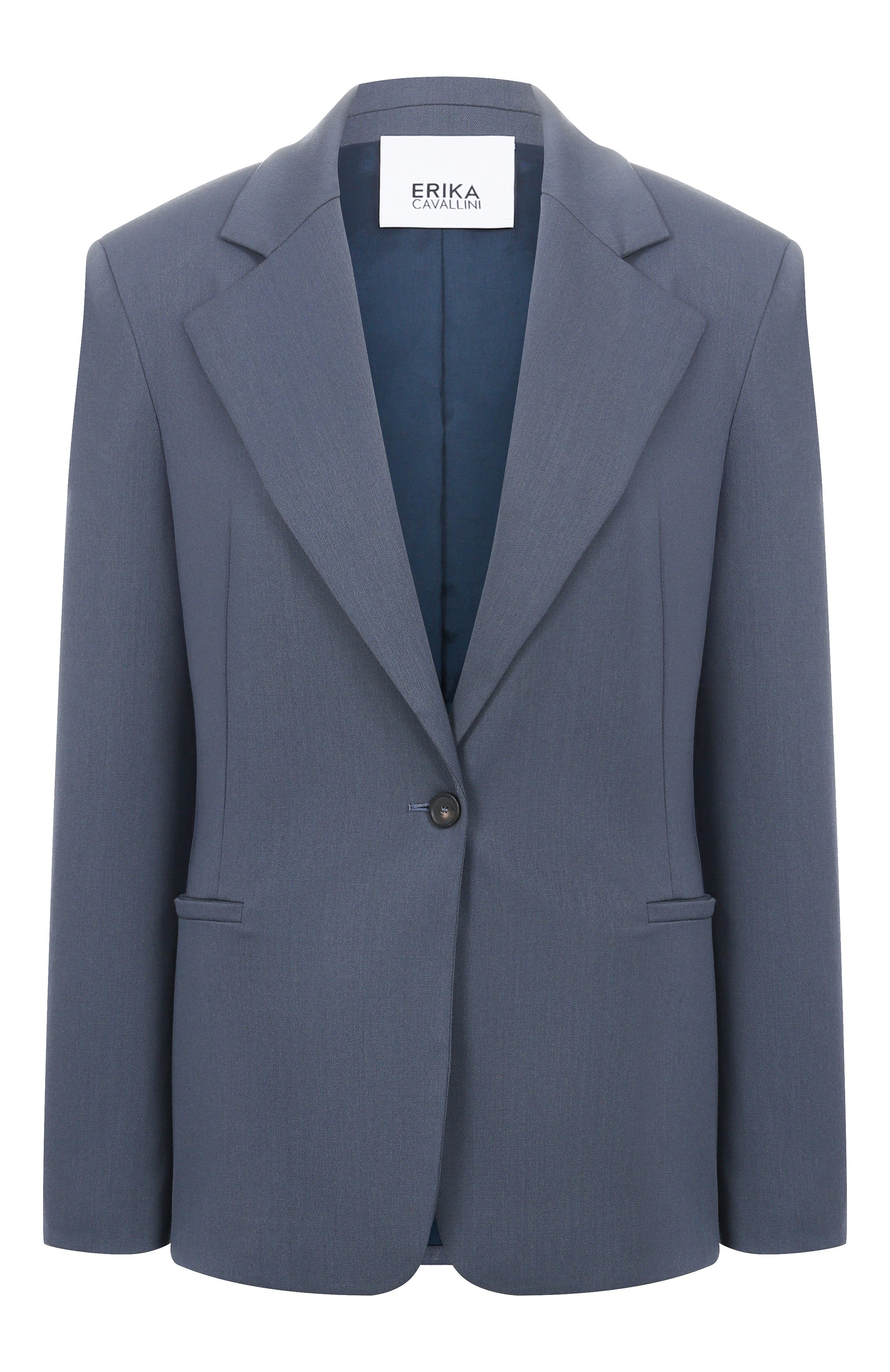 Жакет ERIKA CAVALLINI синего цвета по цене 79950 руб., арт. P5WH15, фото 1 Жакет ERIKA CAVALLINI, арт. P5WH15, фото 1