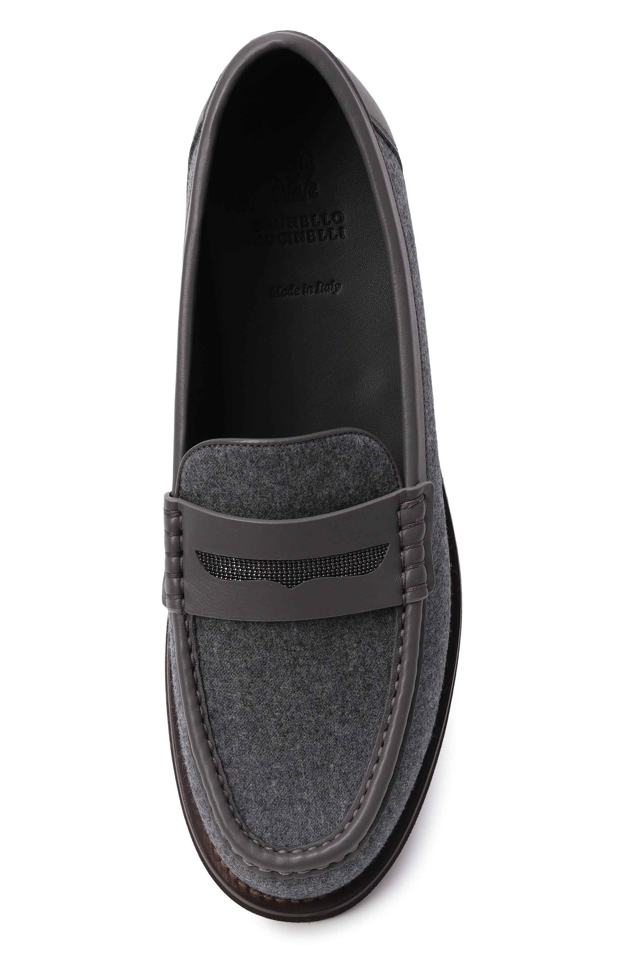 Текстильные пенни-лоферы BRUNELLO CUCINELLI, арт. MZ26G3012P, фото 6