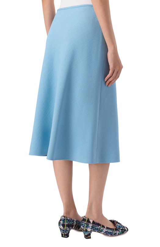 Юбка из вискозы Valentino 7B3RADK0/98T Голубой  7B3RADK0/98T Фото 4