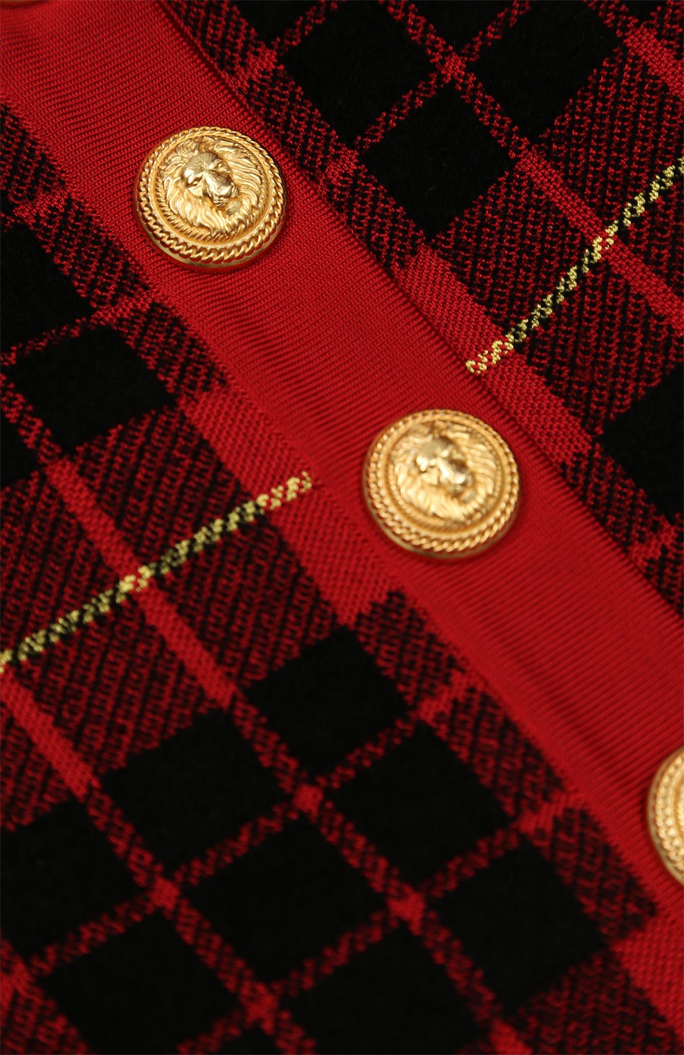 Трикотажный кардиган на пуговицах с принтом BALMAIN, арт. W7E/2024/M033, фото 3