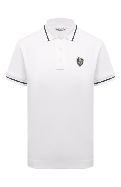 Женское хлопковое поло BRUNELLO CUCINELLI, арт. ML824B1436