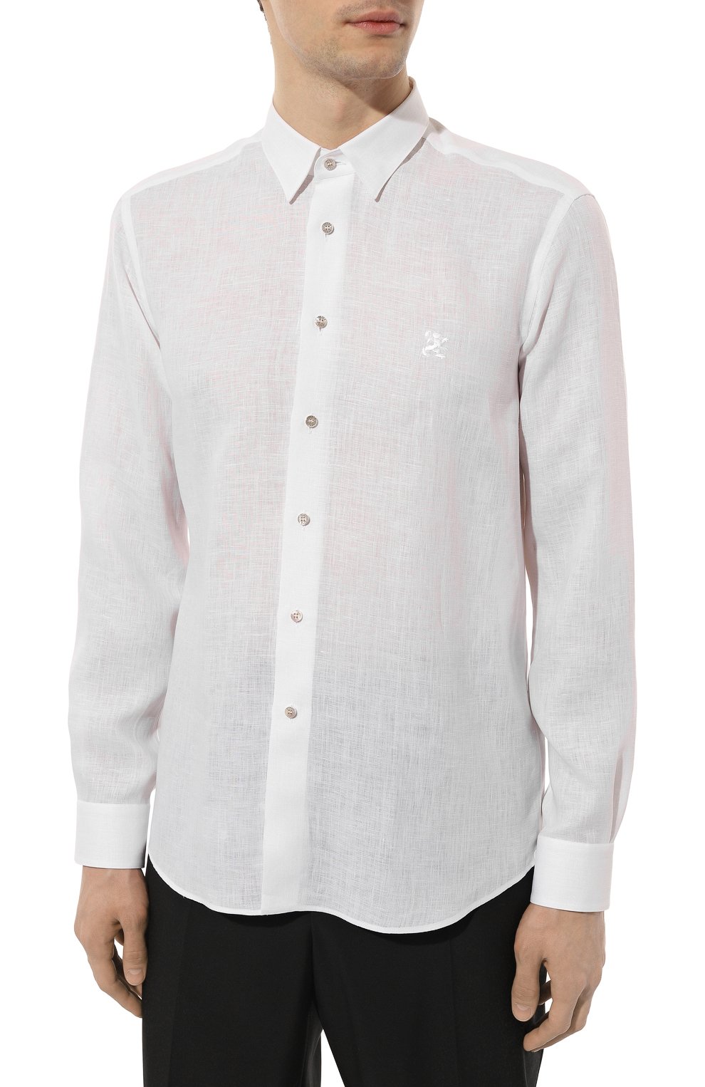 Льняная рубашка ZILLI белого цвета по цене 89950 руб., арт. MFZ-13091-338562/0002, фото 3 Льняная рубашка ZILLI, арт. MFZ-13091-338562/0002, фото 3