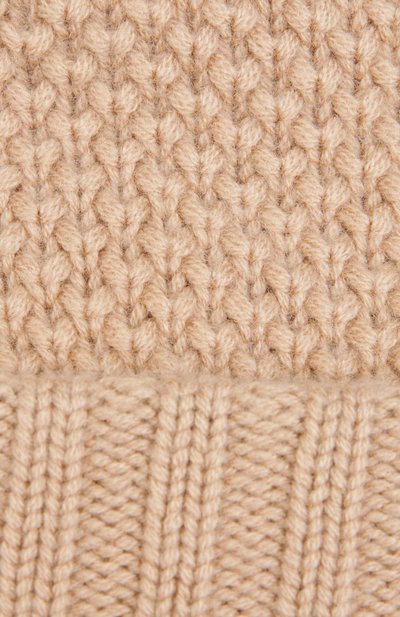 Шапка фактурной вязки с помпоном из меха песца BURBERRY, арт. 3952433, фото 3