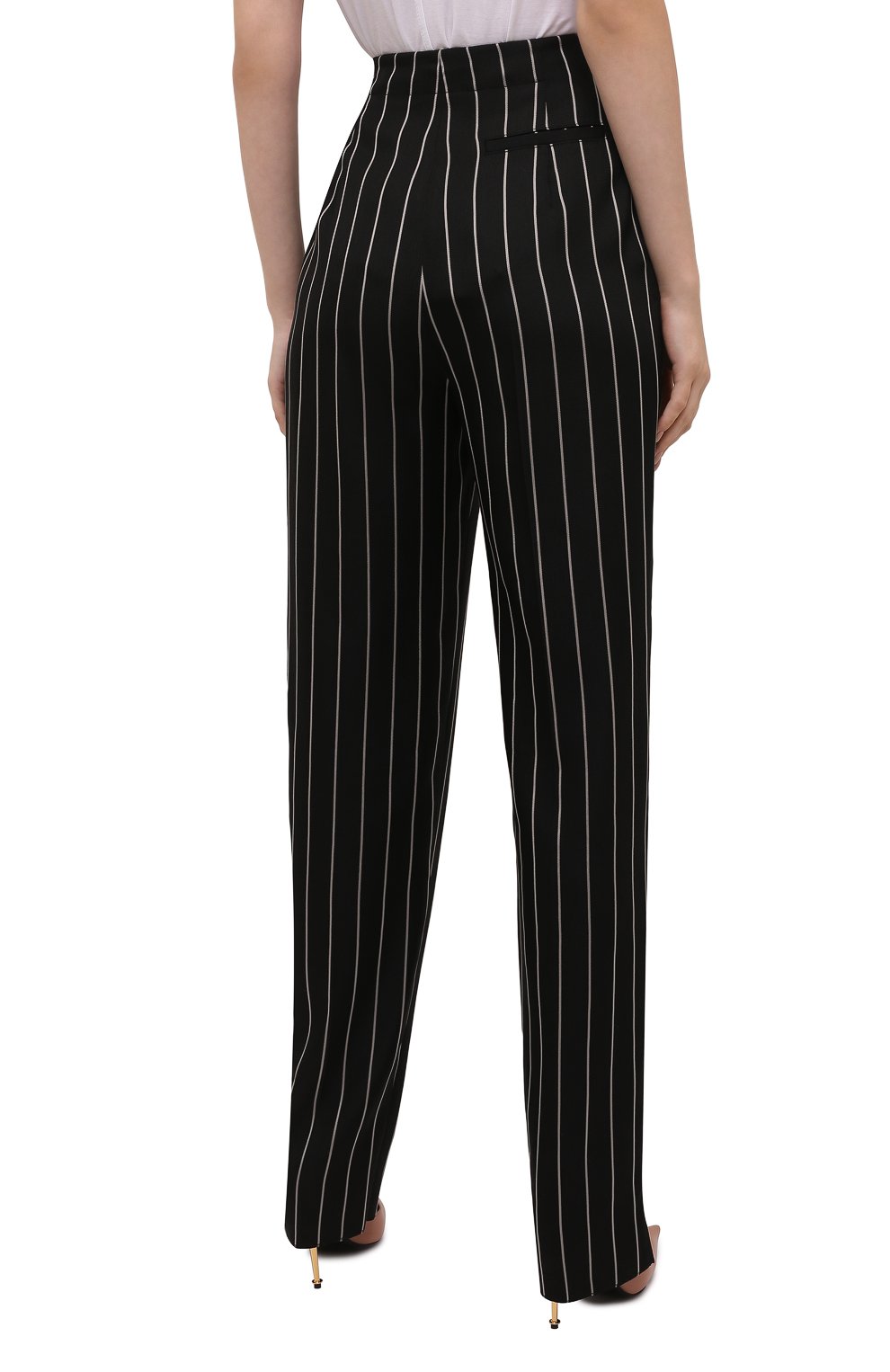 Брюки из вискозы и шелка GIORGIO ARMANI черного цвета по цене 126000 руб., арт. 1WHPP0IL/T02MK, фото 4 Брюки из вискозы и шелка GIORGIO ARMANI, арт. 1WHPP0IL/T02MK, фото 4