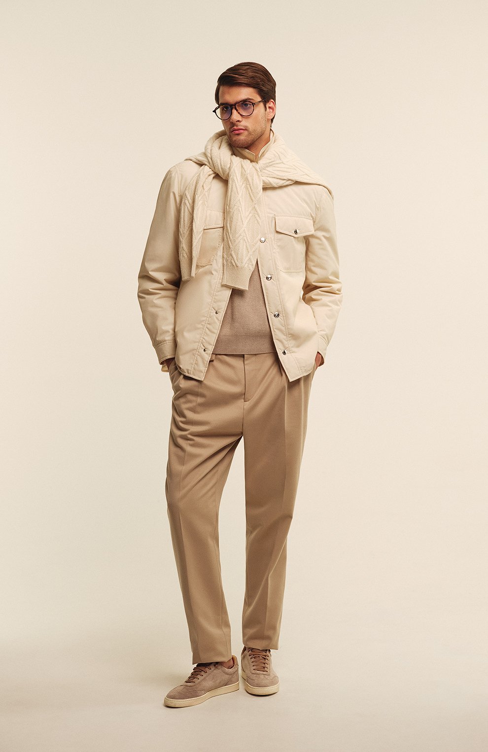 Брюки из хлопка и шерсти BRUNELLO CUCINELLI, арт. ME262M5030, фото 6