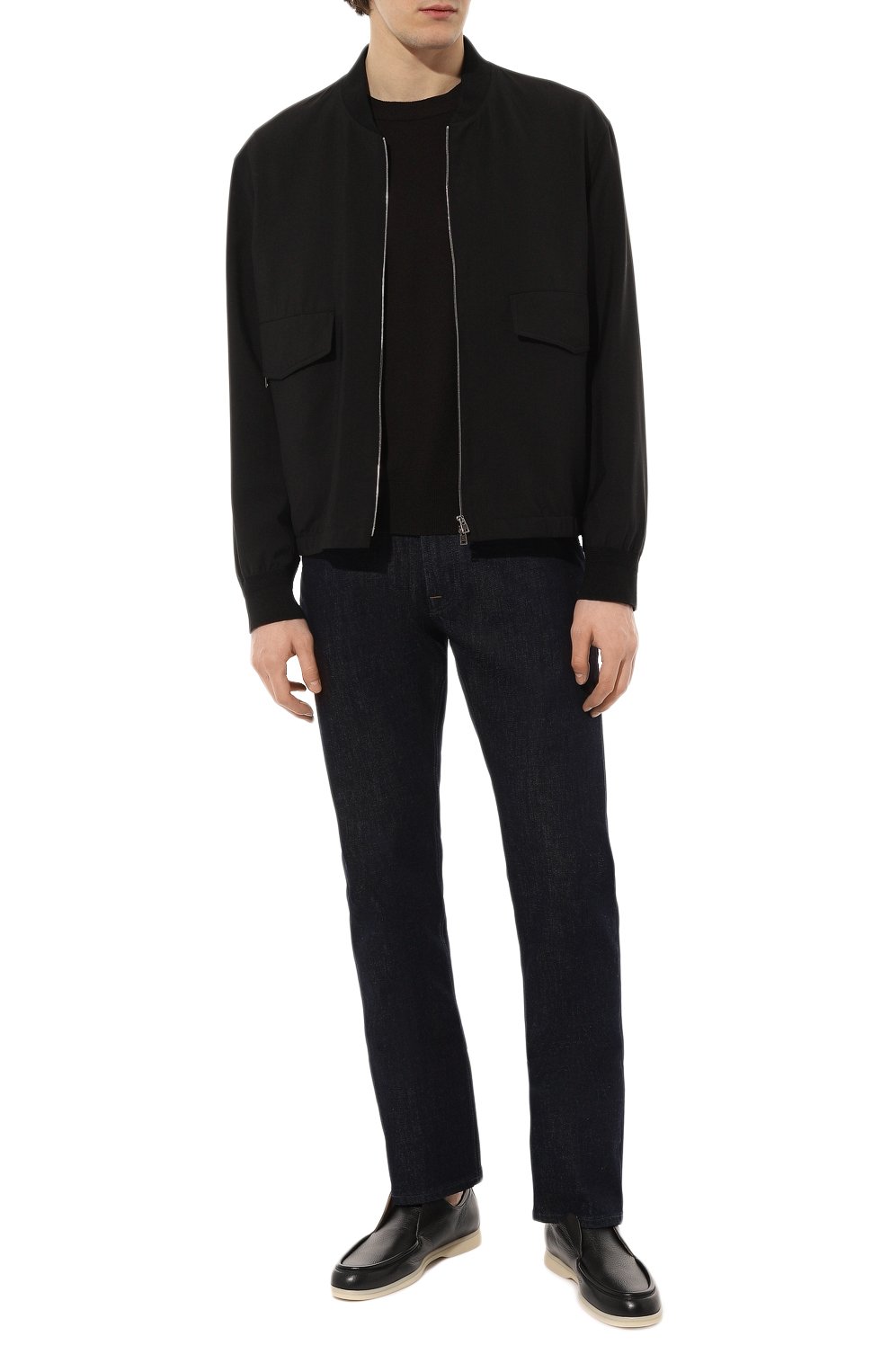 Кожаные лоферы W.GIBBS черного цвета по цене 49600 руб., арт. 1078010/CERV0, фото 2 Кожаные лоферы W.GIBBS, арт. 1078010/CERV0, фото 2