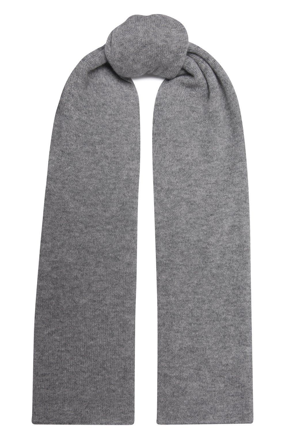 Кашемировый шарф ALLUDE серого цвета по цене 26550 руб., арт. 215/11241, фото 1 Кашемировый шарф ALLUDE, арт. 215/11241, фото 1