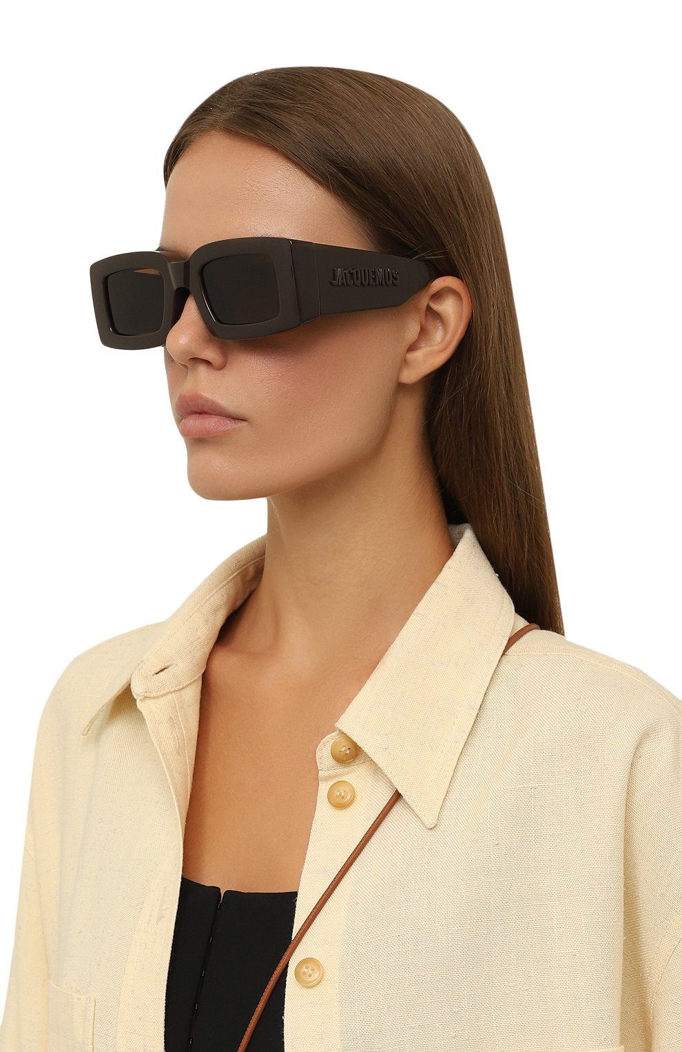 Солнцезащитные очки JACQUEMUS, арт. LES LUNETTES TUPI MULTI BR0WN, фото 3