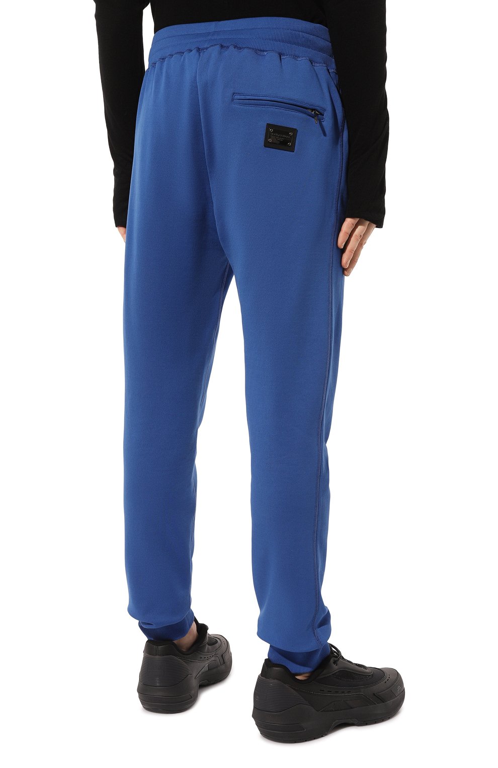 Хлопковые джоггеры DOLCE & GABBANA синего цвета по цене 78450 руб., арт. GVXQHT/G7F2G, фото 4 Хлопковые джоггеры DOLCE & GABBANA, арт. GVXQHT/G7F2G, фото 4