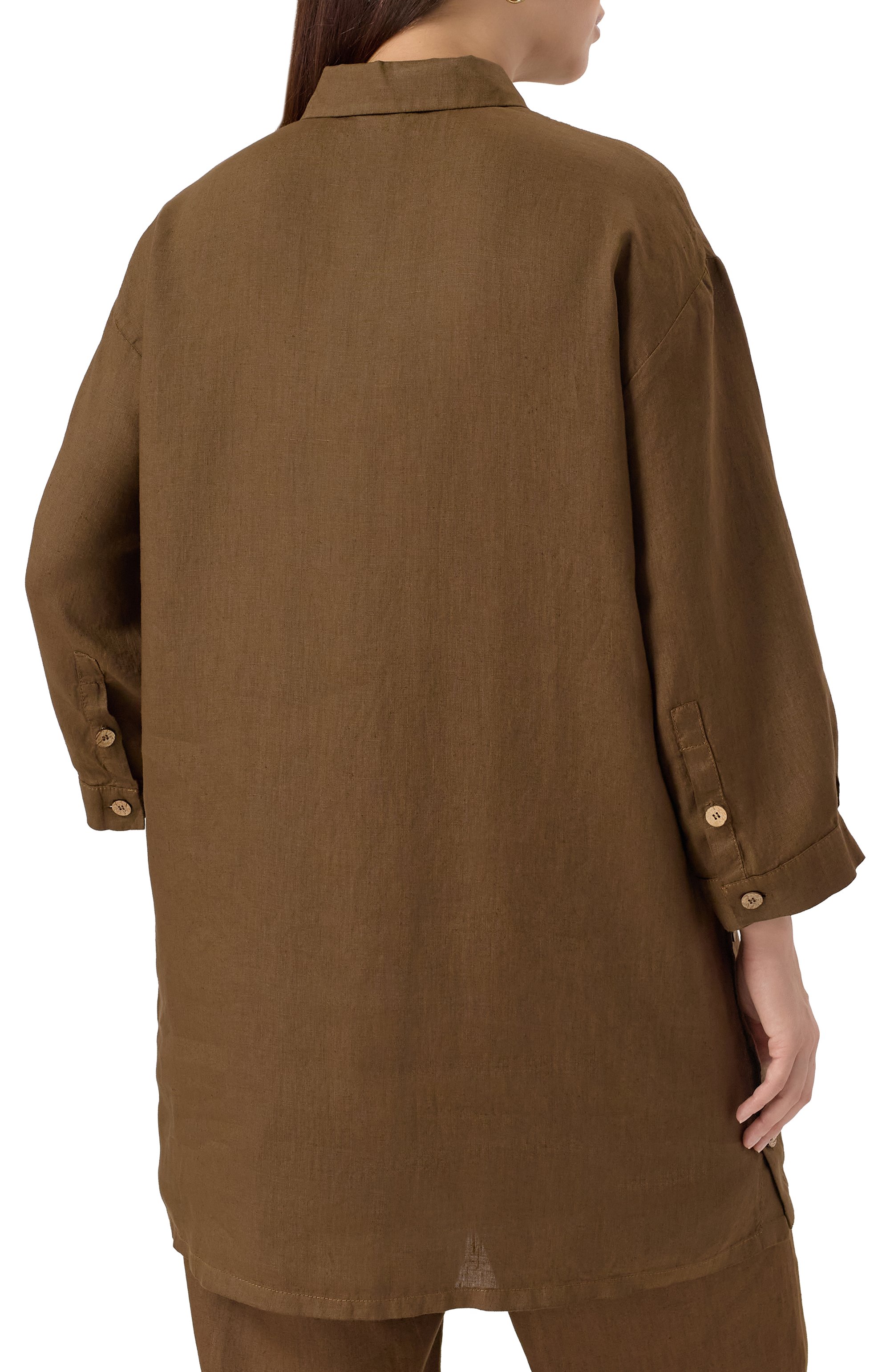 Льняная рубашка MARINA RINALDI VOYAGE, арт. FRIDA, фото 4