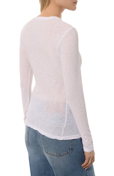 Хлопковый лонгслив JAMES PERSE, арт. WUA3361/WHT, фото 4