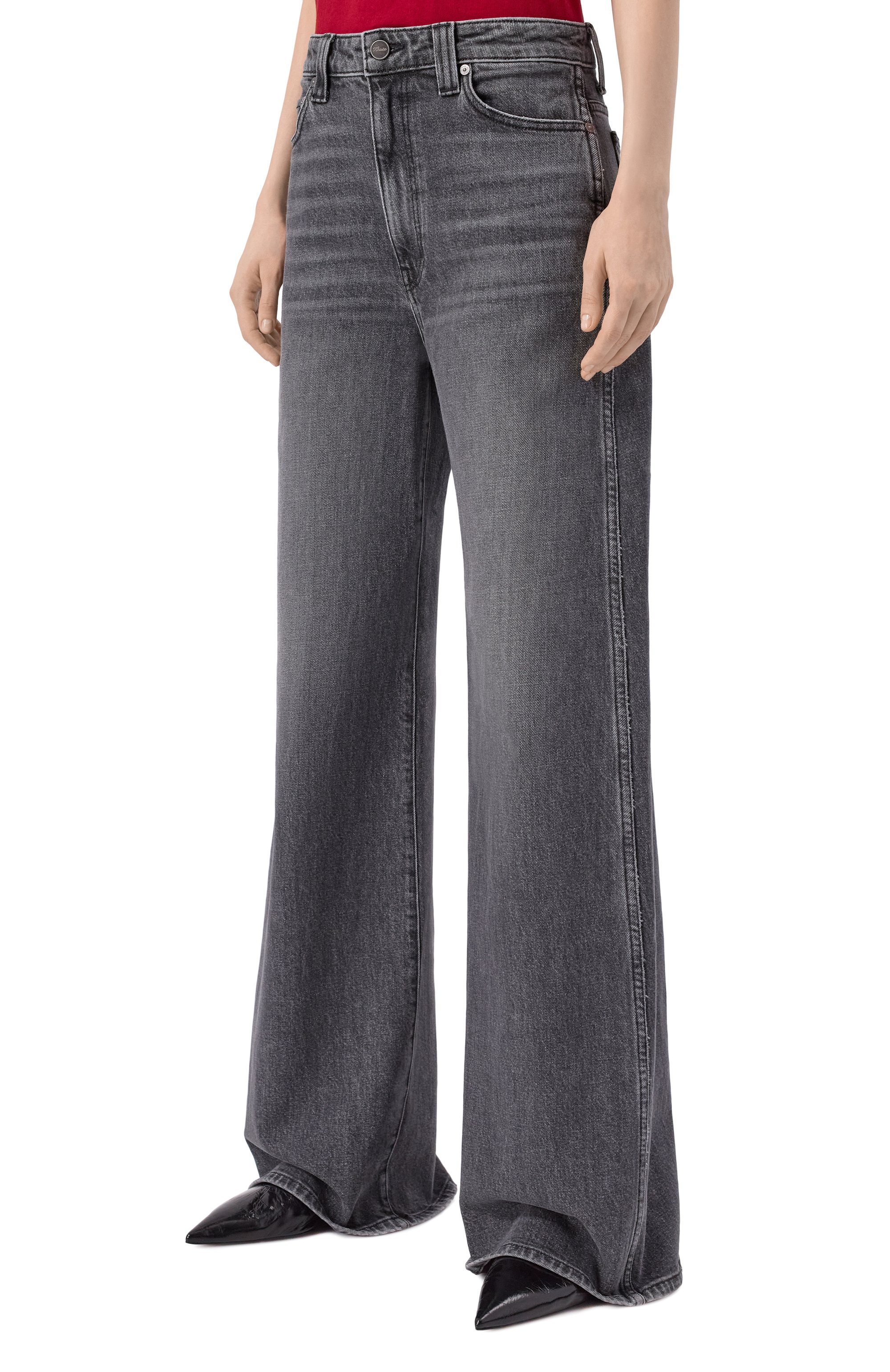 Джинсы dane KHAITE серого цвета по цене 88500 руб., арт. 1170925031/W925, фото 3 Джинсы dane KHAITE, арт. 1170925031/W925, фото 3