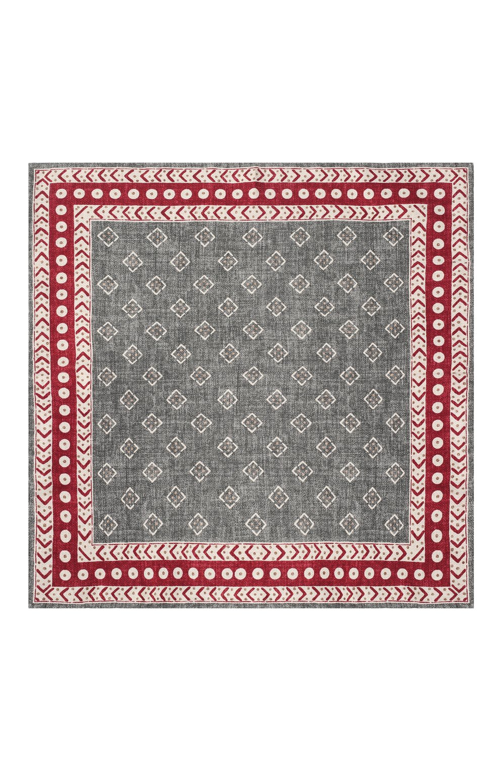 Шелковый платок BRUNELLO CUCINELLI серого цвета по цене 23650 руб., арт. MV8680091, фото 3 Шелковый платок BRUNELLO CUCINELLI, арт. MV8680091, фото 3