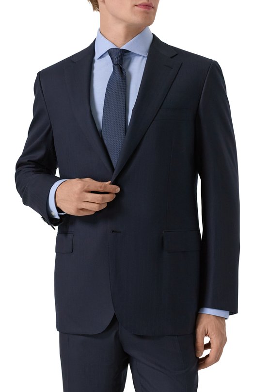 Шерстяной костюм Brioni RA0024/PBA49 Синий  RA0024/PBA49 Фото 4