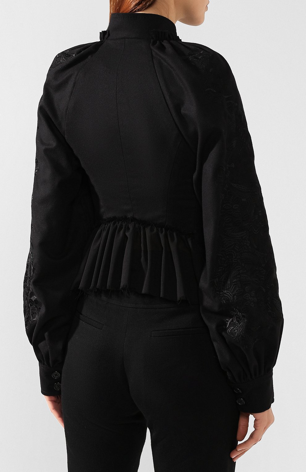 Шерстяной жакет ANN DEMEULEMEESTER, арт. 1902-1002-P-175-098, фото 4