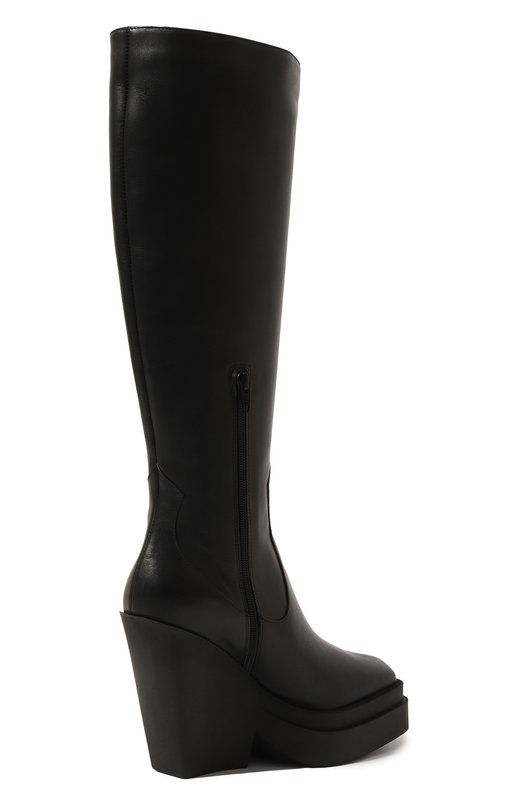 Кожаные сапоги GIABORGHINI Чёрный, фото 5