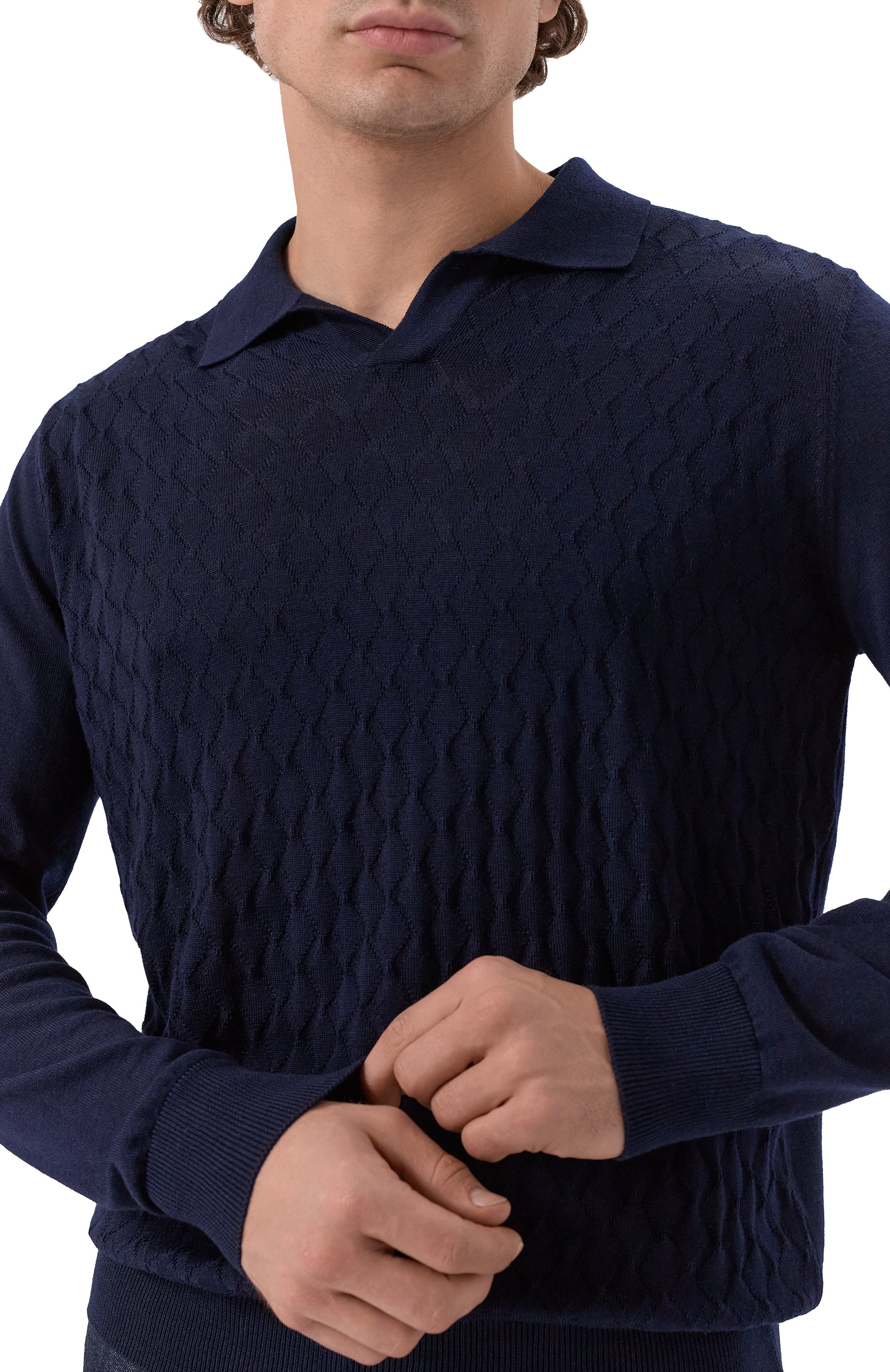 Шерстяное поло CORNELIANI, арт. 26M563-2625199, фото 5