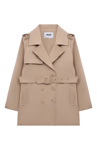 Хлопковый тренч MSGM KIDS, арт. S4MSJGC0088, фото 1