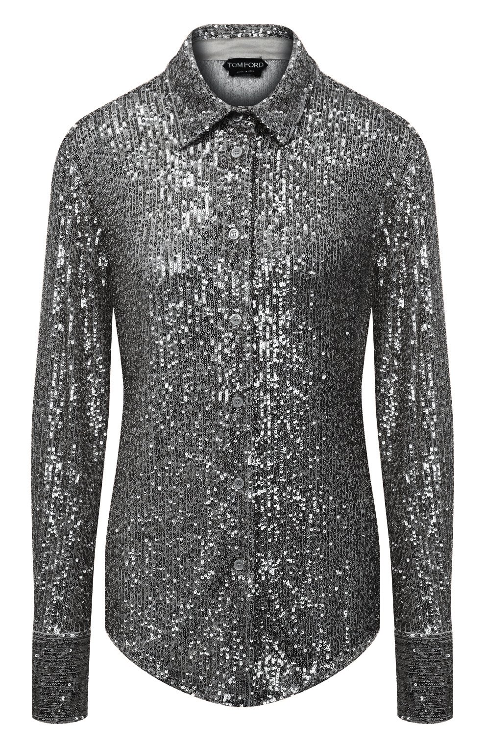 Рубашка с отделкой пайетками TOM FORD, арт. CA3204-FAE381, фото 1