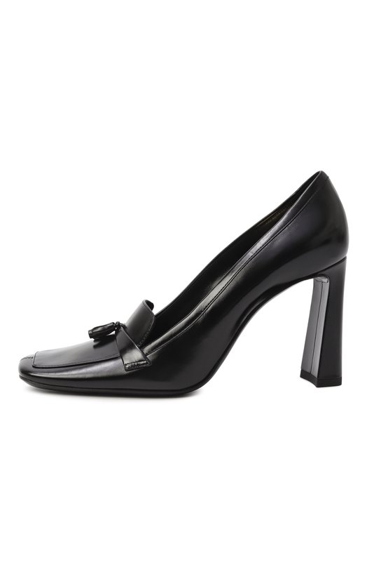 Кожаные туфли Chloé 90 Saint Laurent 841175/AAEHF Чёрный  841175/AAEHF Фото 4