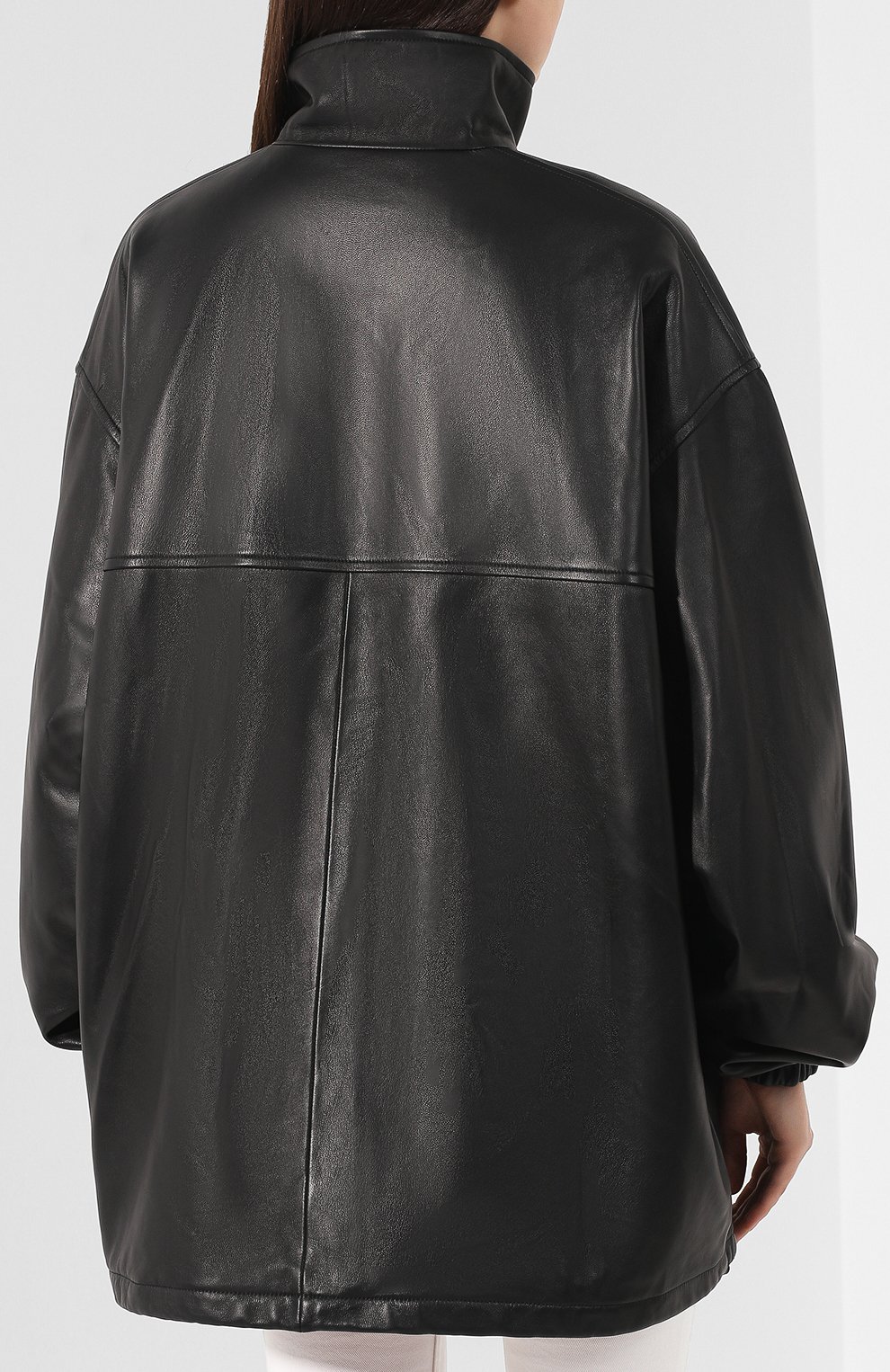Кожаная куртка BALENCIAGA черного цвета по цене 229000 руб., арт. 583516/TES07, фото 4 Кожаная куртка BALENCIAGA, арт. 583516/TES07, фото 4