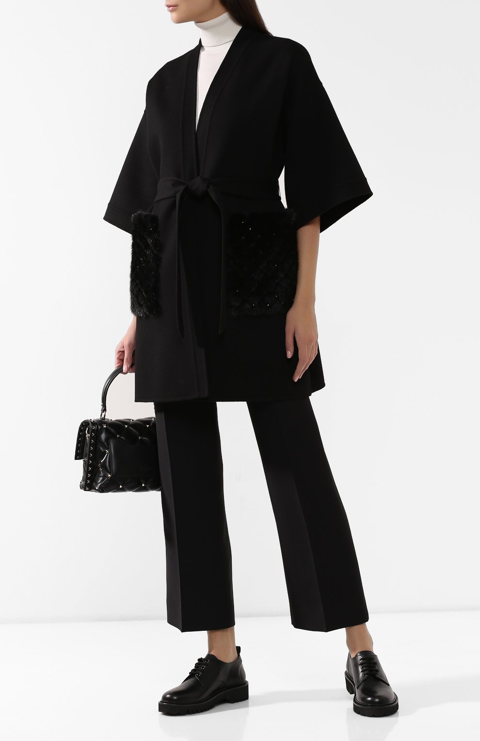Пальто из смеси шерсти и кашемира VALENTINO, арт. SF3FA766DMF, фото 2