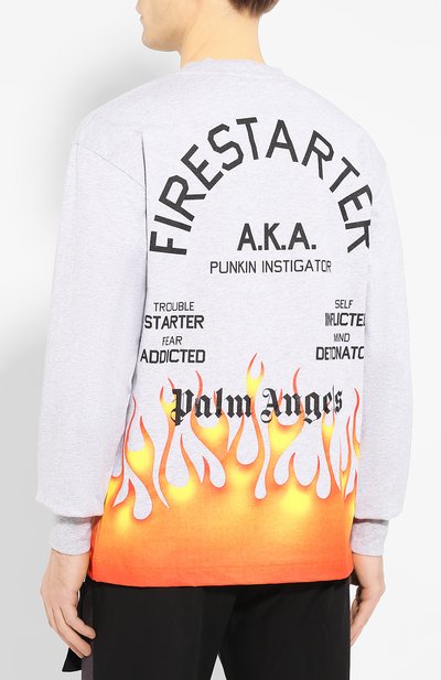Хлопковый лонгслив PALM ANGELS, арт. PMAB002R204130340888, фото 4
