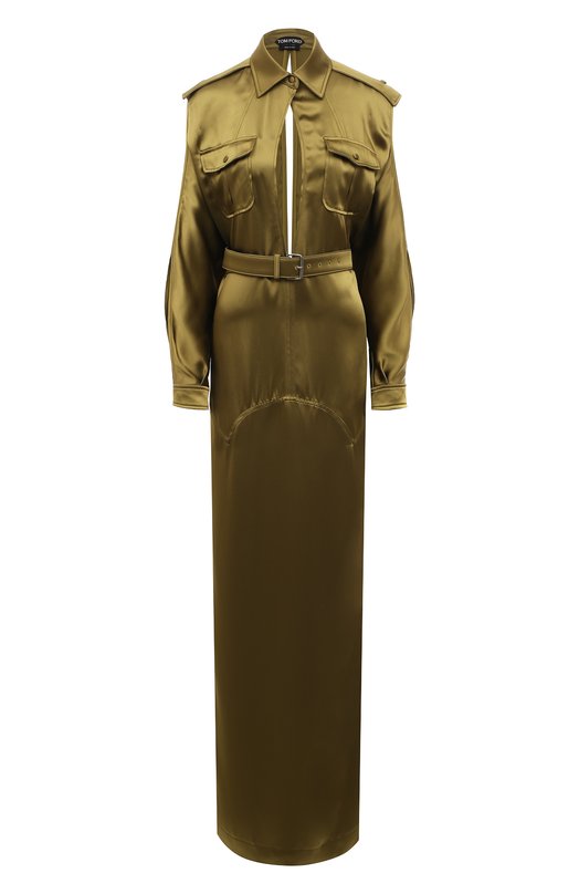 

Атласное платье Tom Ford, Зелёный
