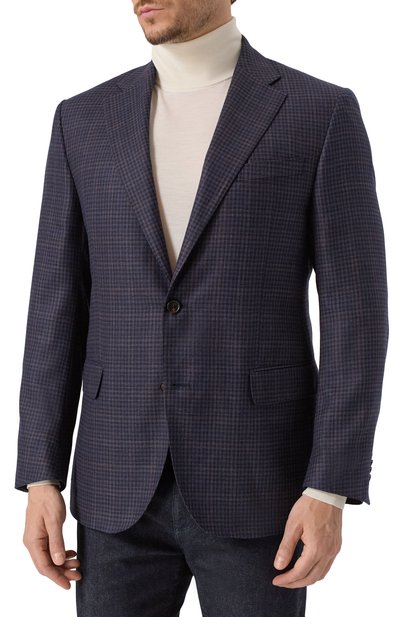 Пиджак из шелка и шерсти CORNELIANI, арт. 266008-2616921, фото 4