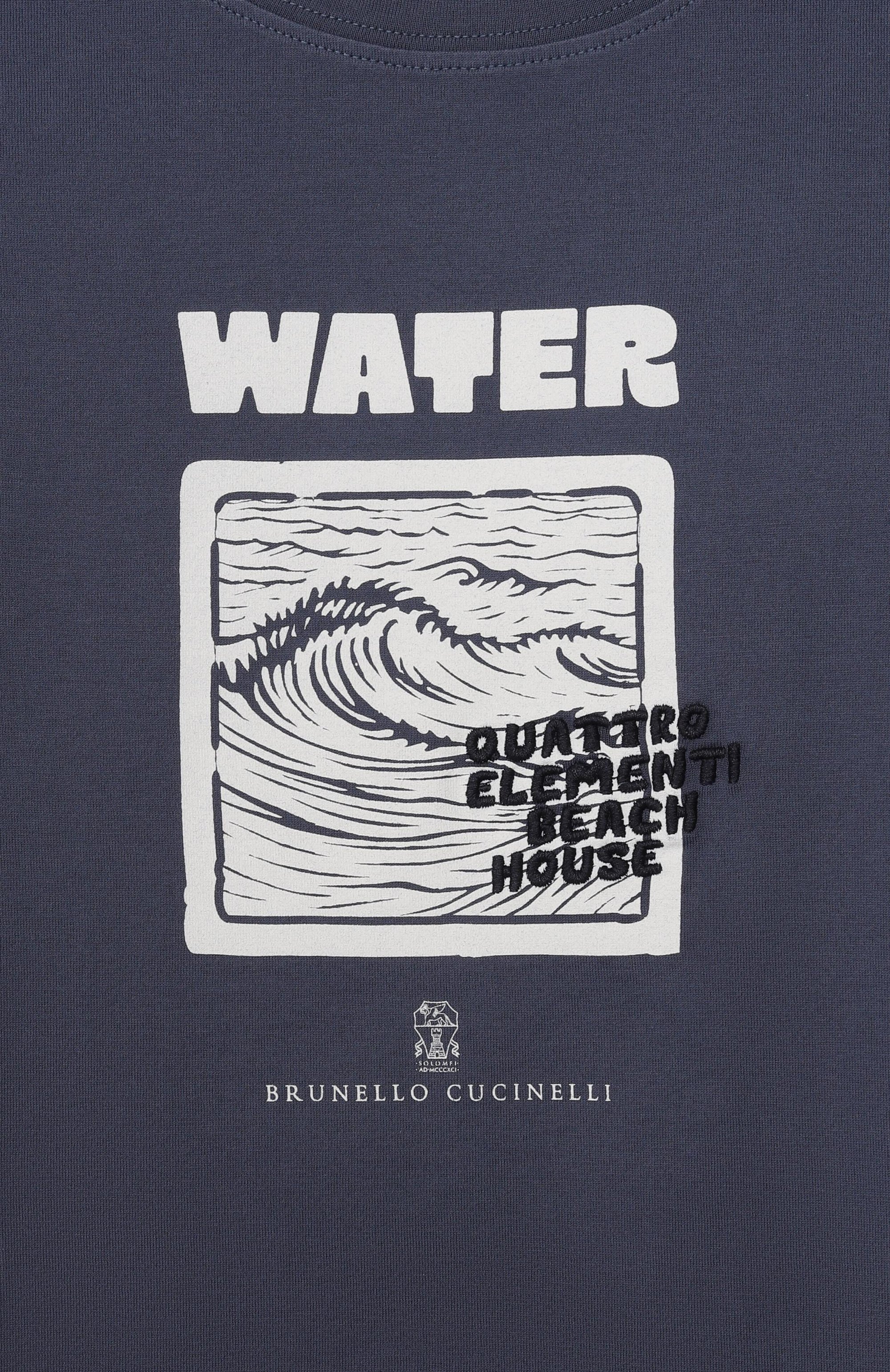 Хлопковая футболка BRUNELLO CUCINELLI, арт. B0B13T193A, фото 3