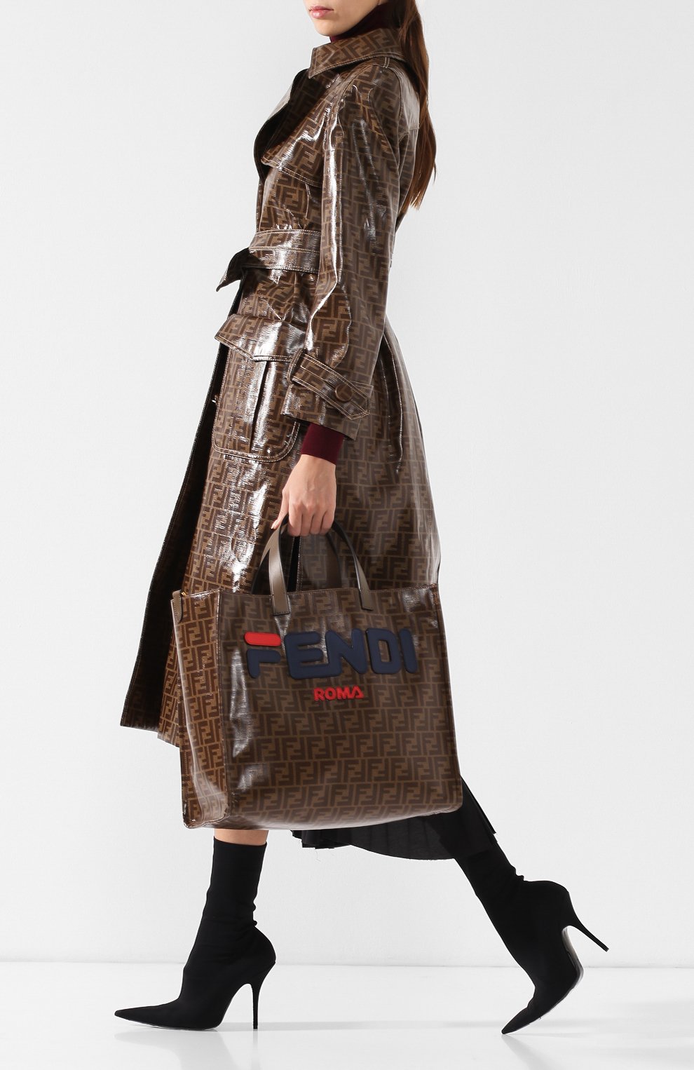 Сумка-шопер с логотипом бренда FENDI, арт. 8BH357 A5N6, фото 2