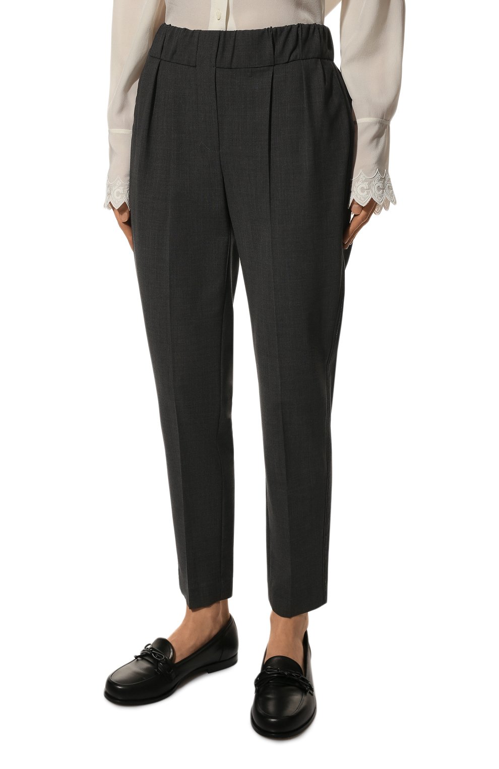 Шерстяные брюки BRUNELLO CUCINELLI, арт. 221M0W07P6818, фото 3