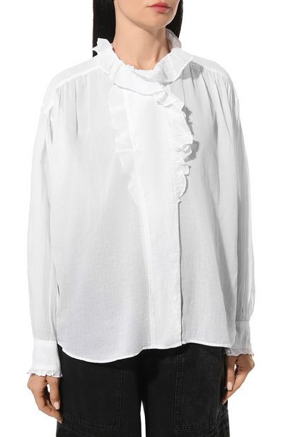 Хлопковая блузка ISABEL MARANT ETOILE, арт. HT0001FA, фото 3