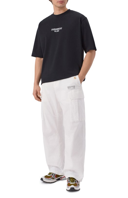 Хлопковая футболка Dsquared2 S74GD1521/D20106 Чёрный  S74GD1521/D20106 Фото 2