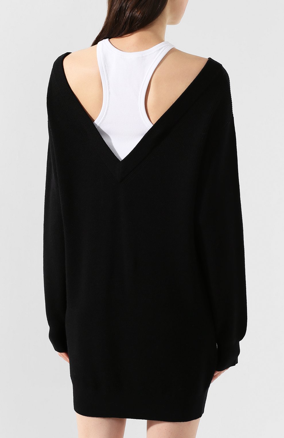Шерстяное платье ALEXANDERWANG.T черного цвета по цене 55950 руб., арт. 4KC1206012, фото 4 Шерстяное платье ALEXANDERWANG.T, арт. 4KC1206012, фото 4