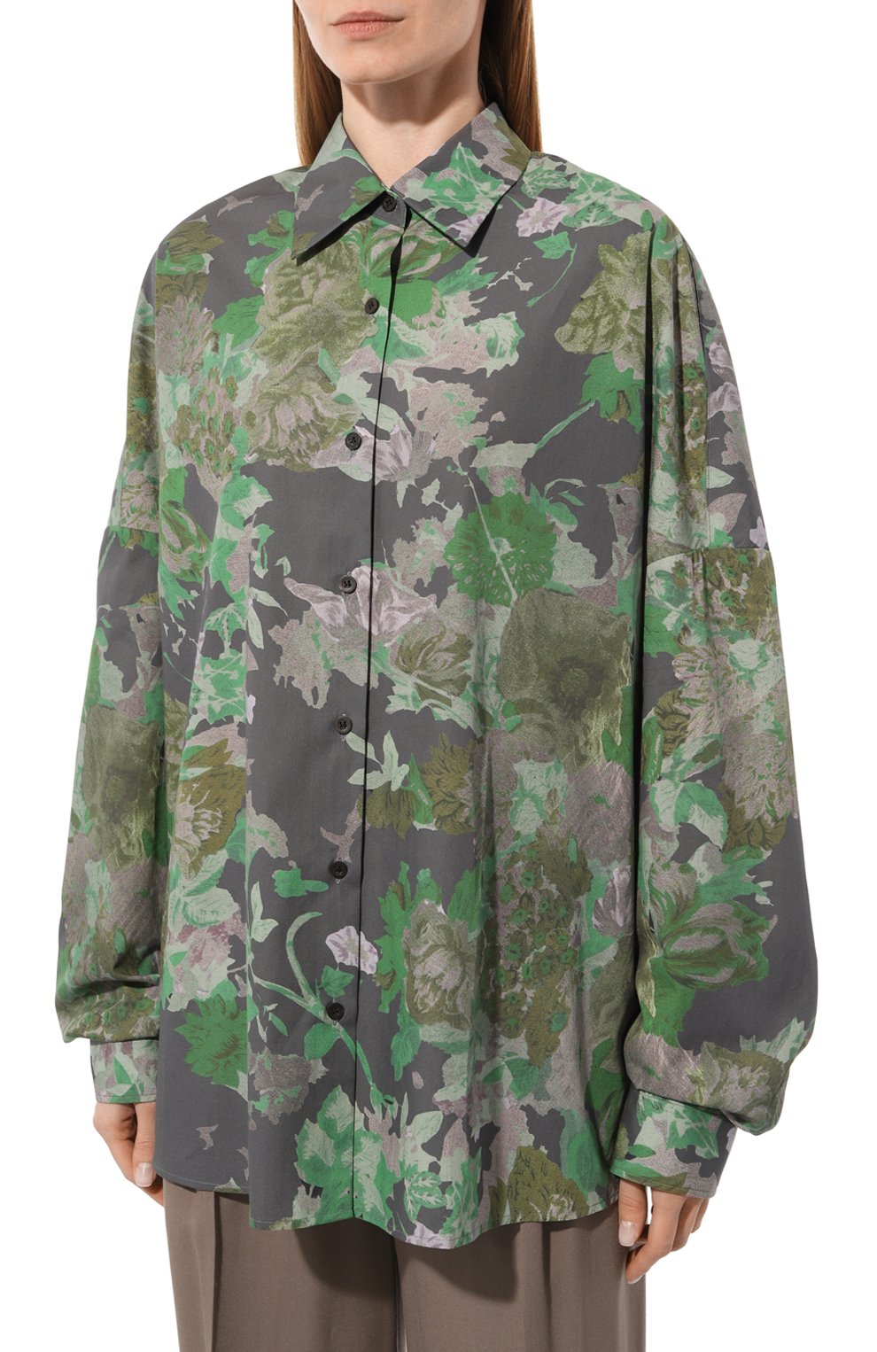Хлопковая рубашка DRIES VAN NOTEN, арт. 232-010709-7100, фото 3