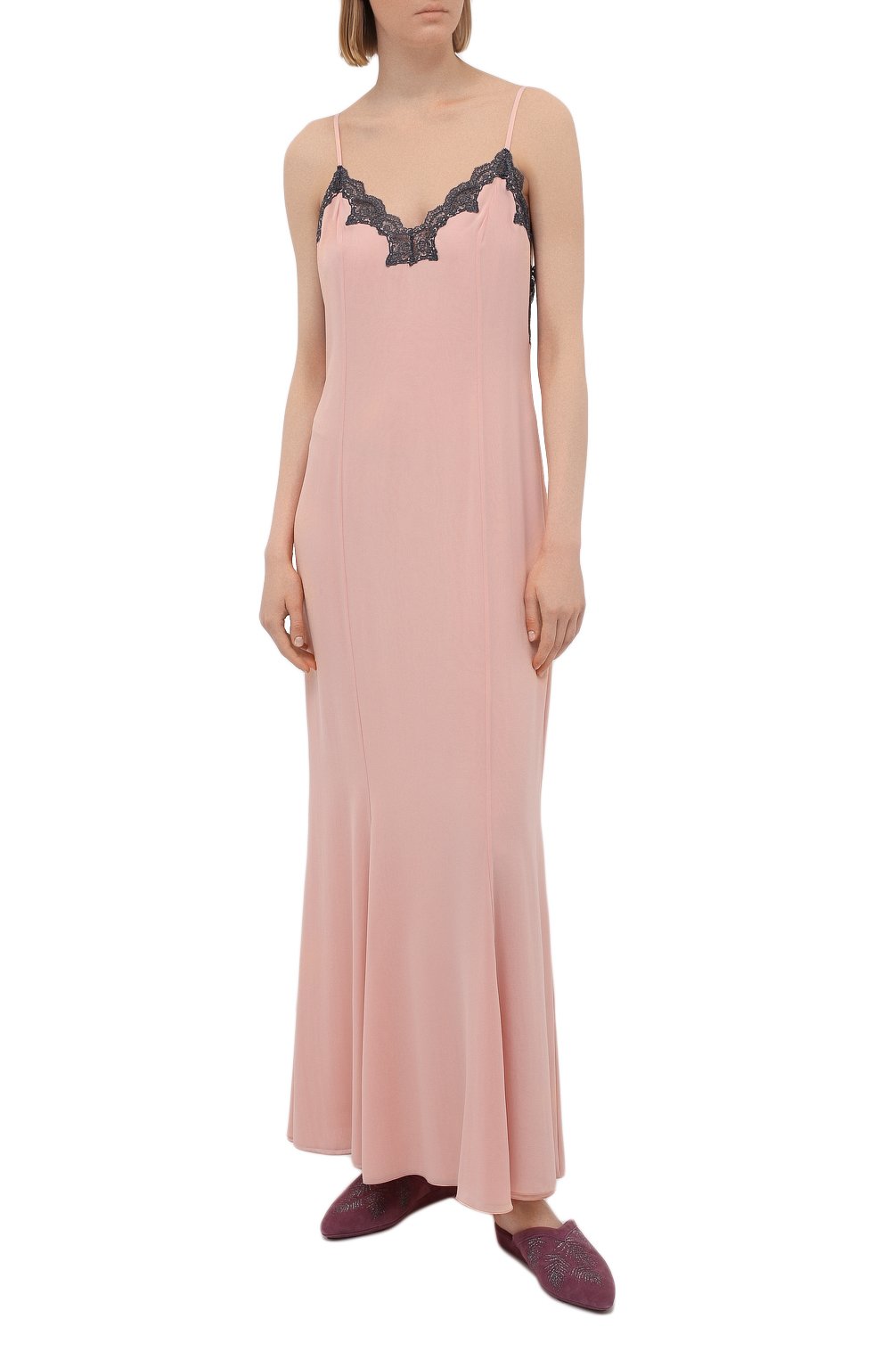 Шелковая сорочка LA PERLA светло-розового цвета по цене 129500 руб., арт. 0051800, фото 2 Шелковая сорочка LA PERLA, арт. 0051800, фото 2