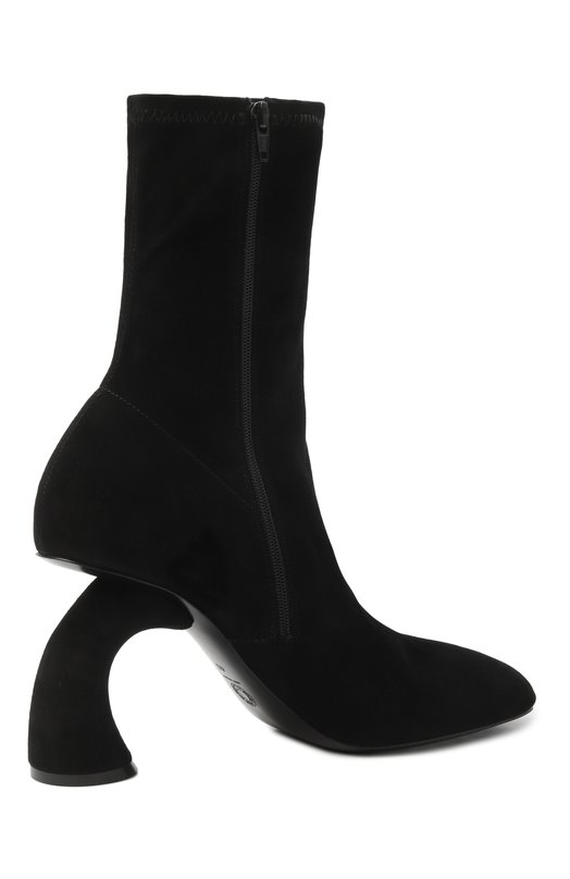 Замшевые ботильоны Dries Van Noten WS241-1146/135 Чёрный  WS241-1146/135 Фото 5